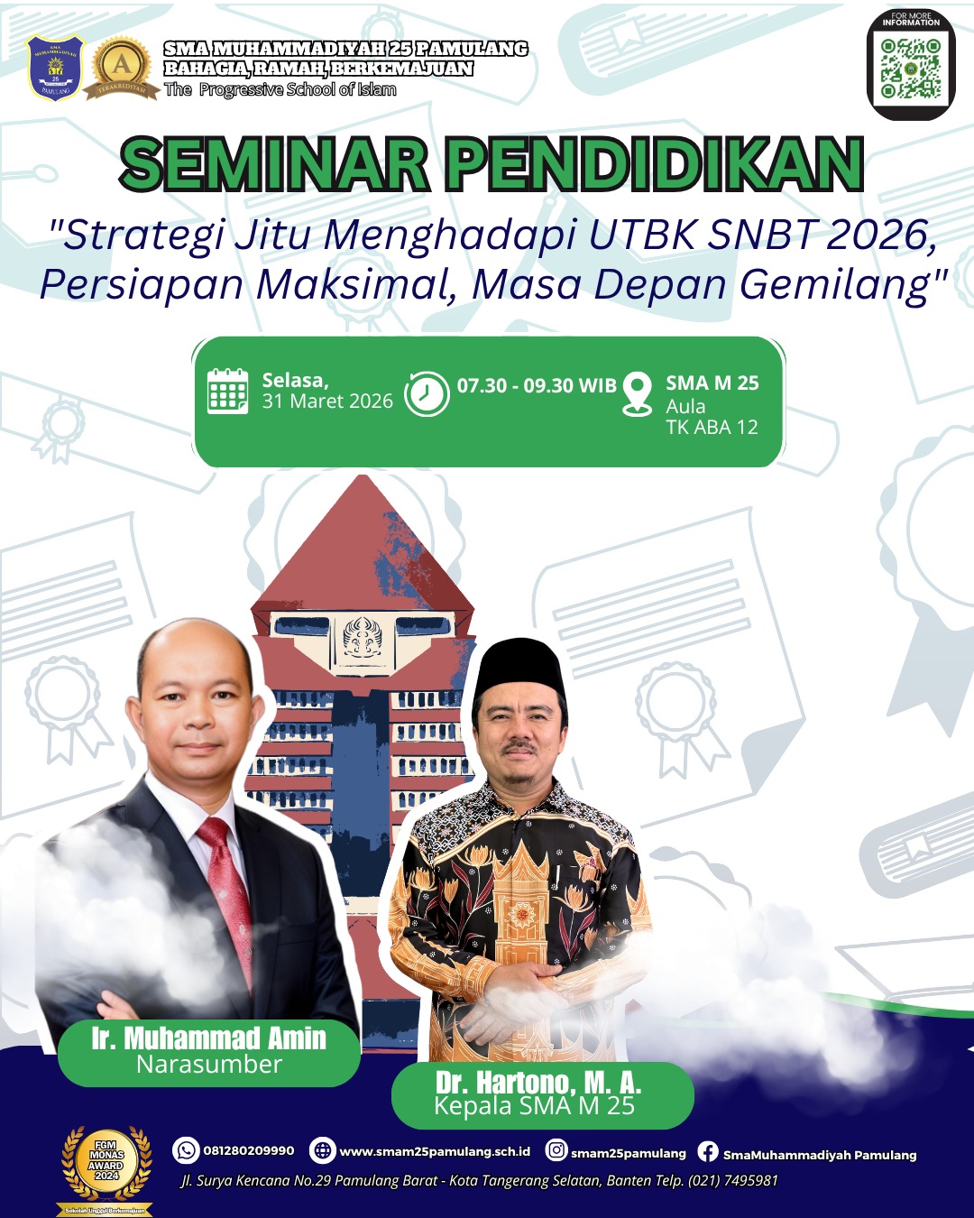 Siapkan Masa Depan Gemilang, Siswa SMA Muhammadiyah 25 Pamulang Dibekali Strategi Tembus UTBK-SNBT 2026